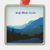 Banffの碧玉の青 メタルオーナメント (正面)