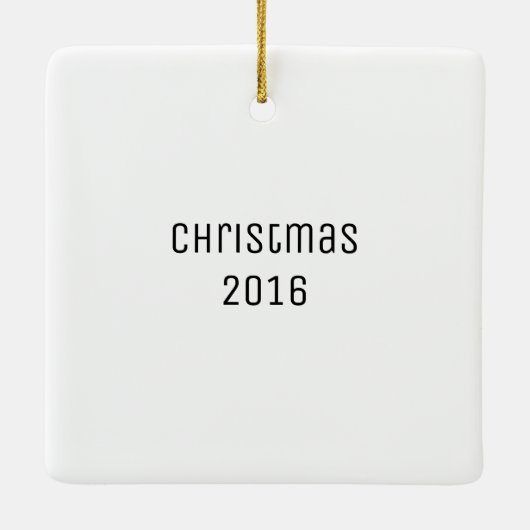 Banffカナダのクリスマスのオーナメント セラミックオーナメント (裏面)