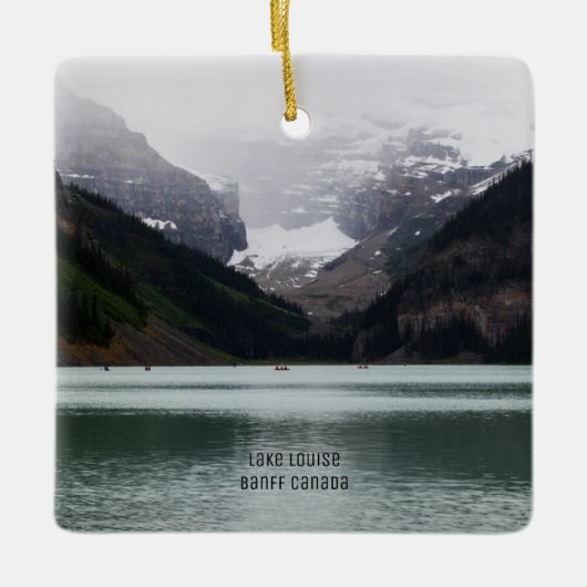 Banffカナダのクリスマスのオーナメント セラミックオーナメント (正面)