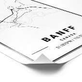 Banff – カナダライトシティの地図 フォトプリント            (角)