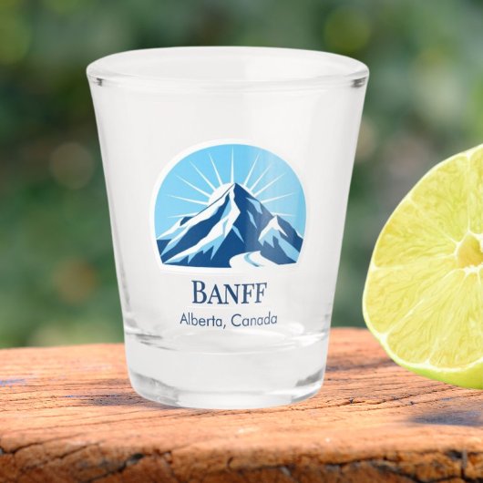 Banff Alberta Canada Shot glass ショットグラス