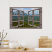 Banff Canada 6ウィンドウオープンウィンドウポスター ポスター (キッチン)