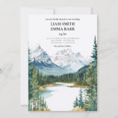 Banff Canada Rocky Mountains 招待状 (正面)