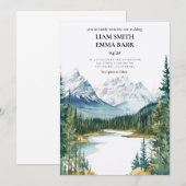 Banff Canada Rocky Mountains 招待状 (正面/裏面)