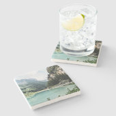 Banff Lake Louiseの石造りのコースター ストーンコースター (横)