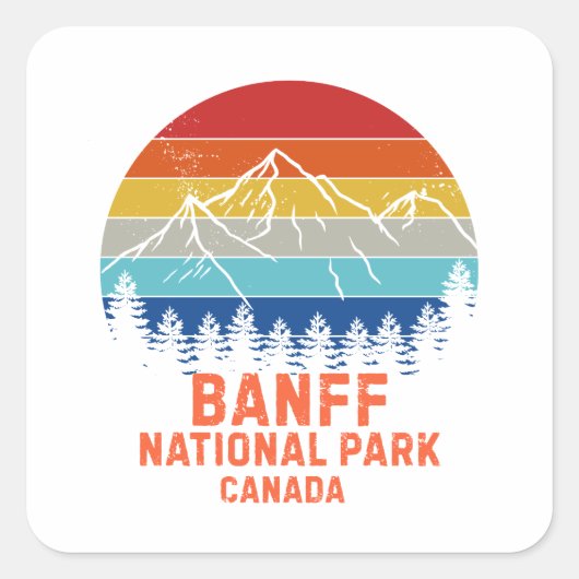 Banff National Park スクエアシール (正面)