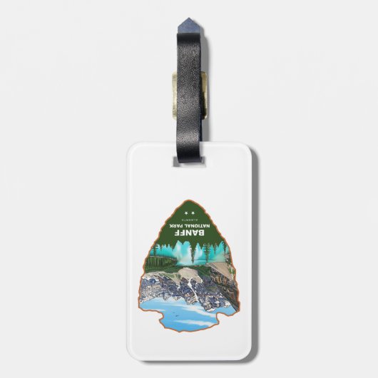 Banff National Park Alberta Arrowhead ラゲッジタグ (裏面縦)