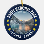 Banff National Park Alberta Canada セラミックオーナメント (正面)