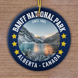 Banff National Park Alberta Canada セラミックオーナメント