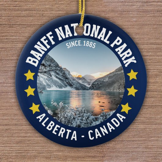 Banff National Park Alberta Canada セラミックオーナメント
