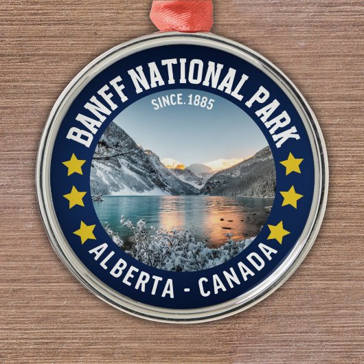 Banff National Park Alberta Canada メタルオーナメント