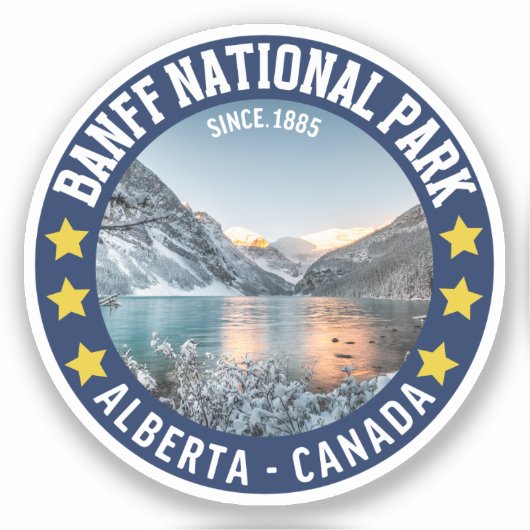 Banff National Park Alberta Canada Since 1885 シール (正面)