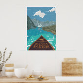 Banff National Park Alberta Canada Travel Poster ポスター (キッチン)