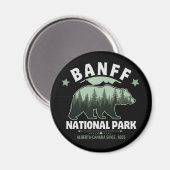 Banff National Park – Bear in the Canadian Rockies マグネット (正面/裏面)