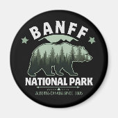 Banff National Park – Bear in the Canadian Rockies マグネット (正面)