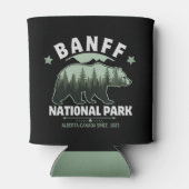 Banff National Park Canada – Bear and Forest 缶クーラー (裏面)