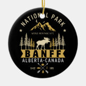 Banff National Park Cute Landscape セラミックオーナメント (正面)