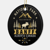 Banff National Park Cute Landscape セラミックオーナメント (左)