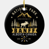 Banff National Park Cute Landscape セラミックオーナメント (裏面)