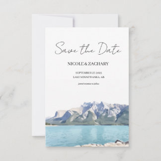Banff National Park - Flat Save The Date Card セーブザデート