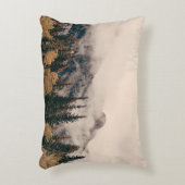 Banff national park foggy mountains and forest in  アクセントクッション (正面(垂直))