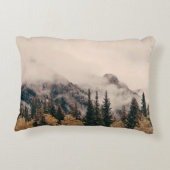 Banff national park foggy mountains and forest in  アクセントクッション (裏面)