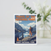 Banff National Park Mountain Lake ポストカード (スタンド正面)