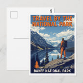 Banff National Park Mountain Lake ポストカード (正面/裏面)