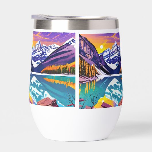 Banff National Park Retro Poster Art (右面)