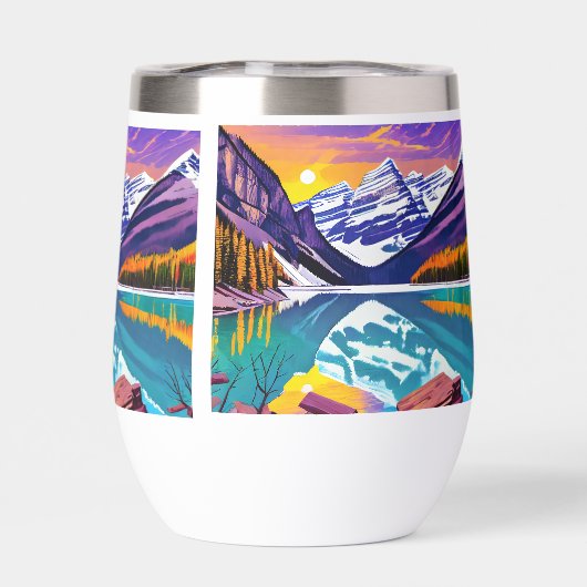 Banff National Park Retro Poster Art (背面)