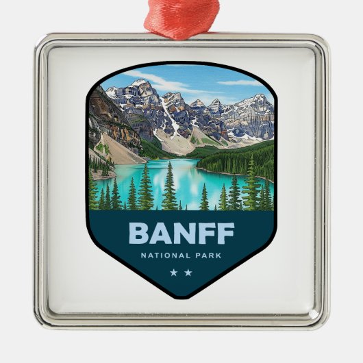 Banff National Park Shield メタルオーナメント (正面)
