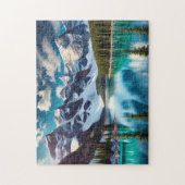 Banff National Park Turquoise Lake, Canada Mount ジグソーパズル (縦)