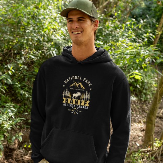 Banff National Park Vintage Landscape パーカ