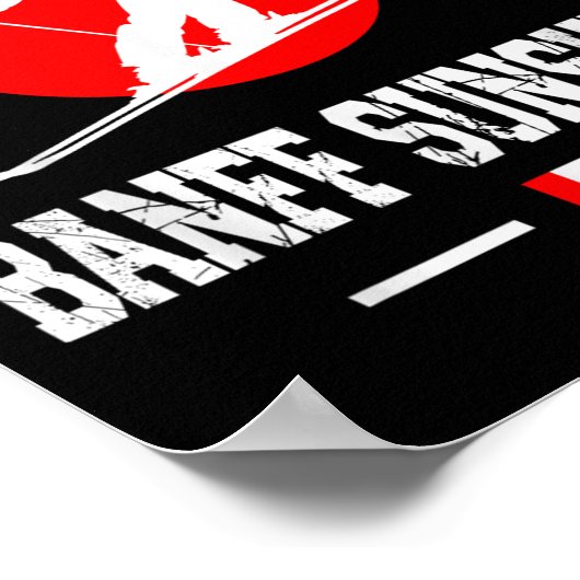 Banff Sunshine Canada Ski Resort Rocky Mountains S ポスター (角)