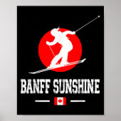 Banff Sunshine Canada Ski Resort Rocky Mountains S ポスター (正面)