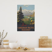 Banff Travel Poster Alberta Canada Art Canadian ポスター (キッチン)