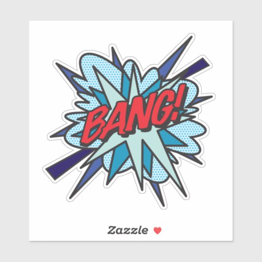 BANG 楽しいレトロ漫画ポップアート シール (シート)