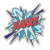 BANG 楽しいレトロ漫画ポップアート シール (正面)