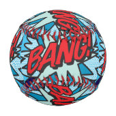 BANG 楽しいレトロ漫画ポップアート 野球ボール (裏面)