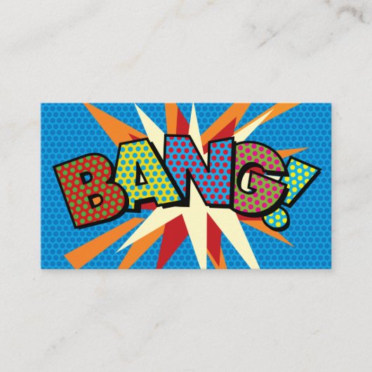 BANG 楽しいレトロ漫画 名刺 (正面)