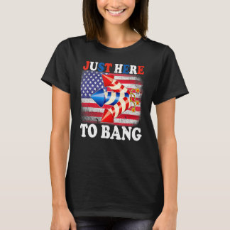 Bang 4Th Of July Fireworks America Flへ Tシャツ