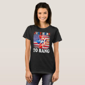 Bang 4Th Of July Fireworks America Flへ Tシャツ (正面フル)