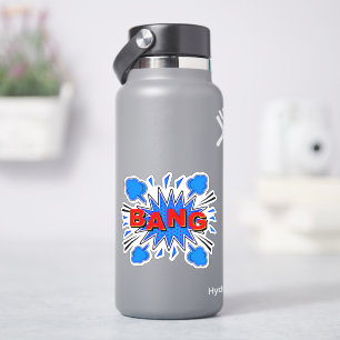 BANG Burst ポップ・アートの Art Red Blue 4"ビニル シール