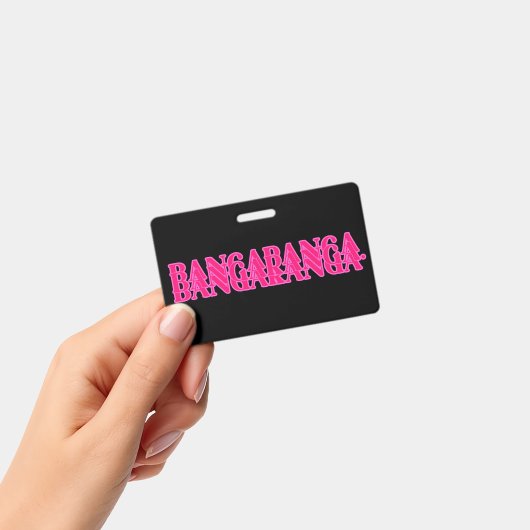 Bangaranga 歌詞 ワード (ホットピンク) バッジ (手持ち)