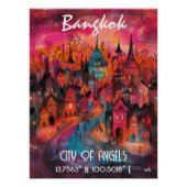 Bangkok Arte vibrante Estilo Contemporáneo ポスター (正面)