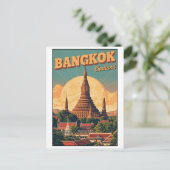 Bangkok city  Wat Arun - Thailand travel gifts ポストカード (スタンド正面)
