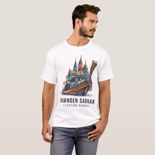 BANGKOK FLOATING MARKET Tシャツ (正面フル)