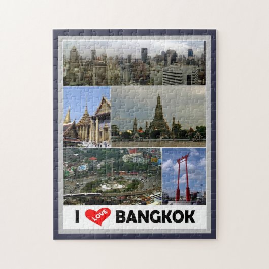 Bangkok - I Love - Thailand - ジグソーパズル (縦)