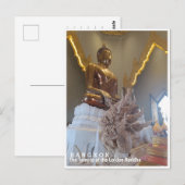 Bangkok, interior view of Wat Traimit, Thailand ポストカード (正面/裏面)