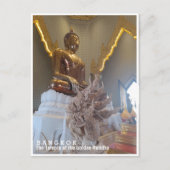 Bangkok, interior view of Wat Traimit, Thailand ポストカード (正面)